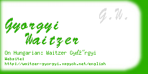 gyorgyi waitzer business card